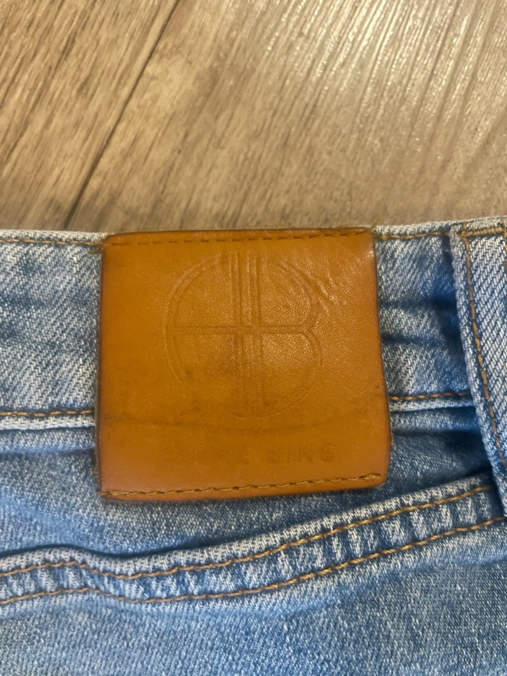 Anine Bing Jane Light Blue Straight-Leg Jeans - Picture 6 of 8